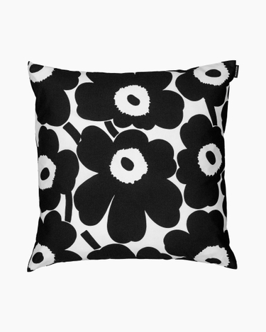 marimekko Pieni Unikko cushion cover  50x50 cm black, white