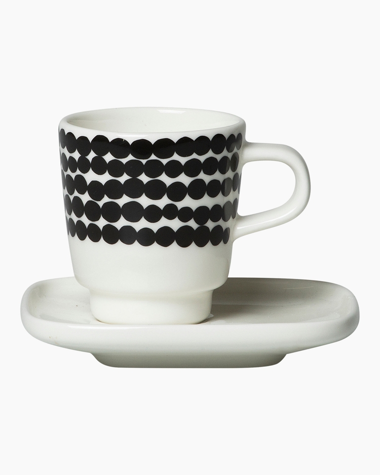 Oiva / Siirtolapuutarha espresso cup and plate 10x10 cm 1