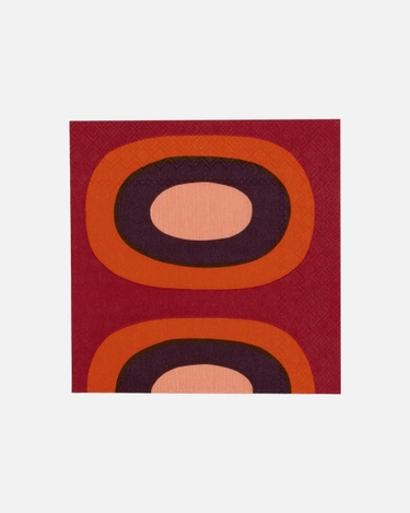 marimekko Paper Napkins paper napkin 33 x 33 cm brown, dark purple, red