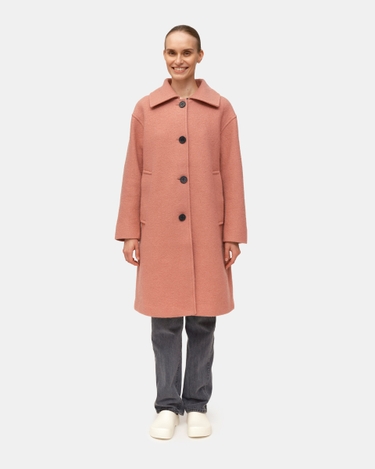 marimekko Hedda Solid wool coat pink