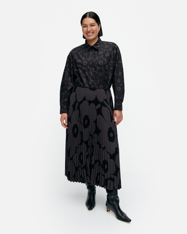 marimekko Myy Unikko skirt black, dark grey